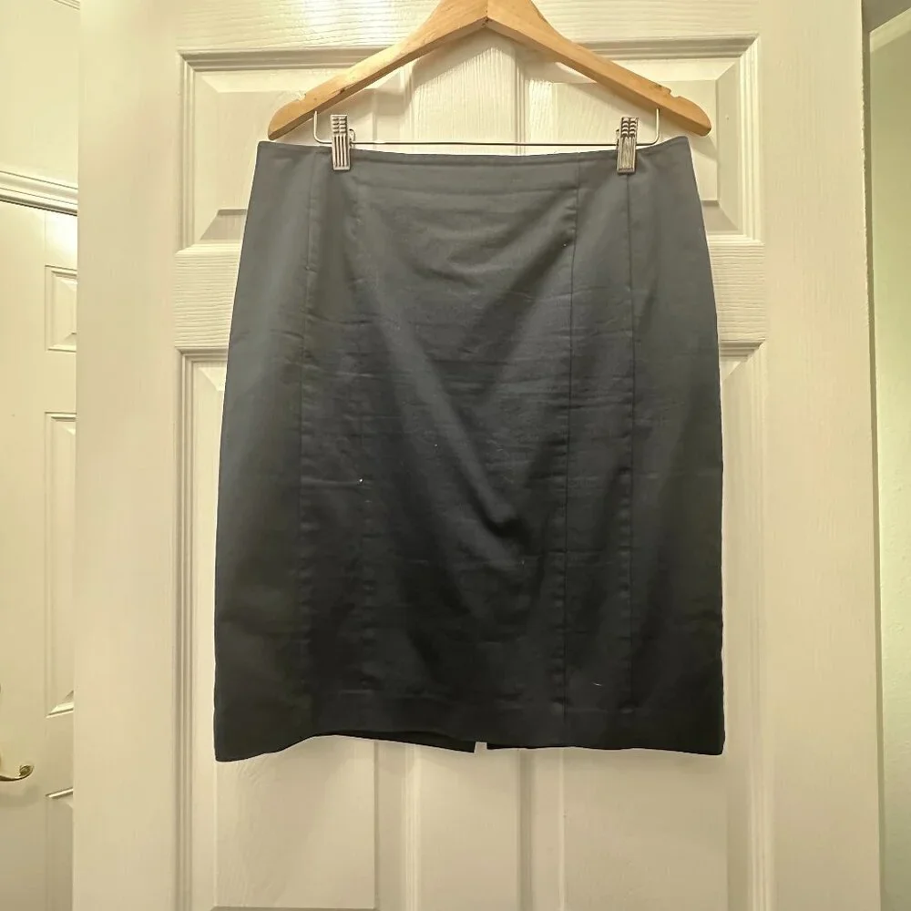 Ann Taylor Navy Blue Suit Pencil Skirt Size 12